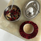Rhea Coaster set Burgundy